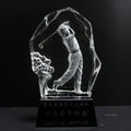 Unique Design Crystal Golf Iceberg Trophy Cup for World Cup Golf Competition Prize