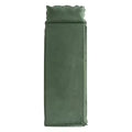 Self-Inflating Foldable Fully Bonded PVC Sleeping Mattress Pad 2 Plastic Valves Outdoor Camping Hiking Air Mat Home Use