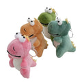 Small Peluches Big Eye Dinosaur Plush Keychain Dragon Plush Toy Keychain Soft Stuffed Animal Toys Plushie Mini Animals Dinosaurs