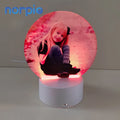 Personalized Design Lamp Photo Plate Acrylic Lamp Photo Frame Sublimation Blank Acrylic Photo Frame Night Lamp