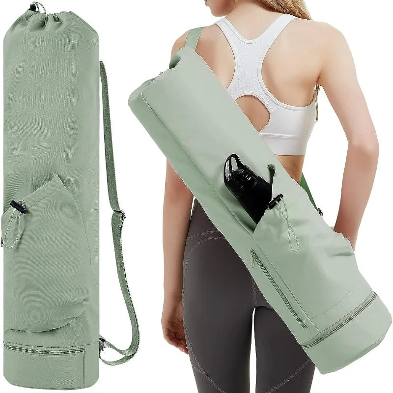 Custom Logo Sport Gym Yoga Mat Bag for Men Women Girls Multi-Functional Storage Carry Bag with Adjustable Shoulder Strap