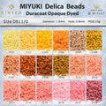 Miyuki Delica Beads 1.6 mm [21 Color Duracoat Opaque Dyed 1  ]10g Pack