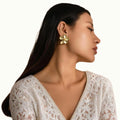 Cute Small Metal Flower Stud Earrings for Women Elegant Ladies Daily Earrings Accessories on Ear 2024 Fashion Jewelry Girls Gift