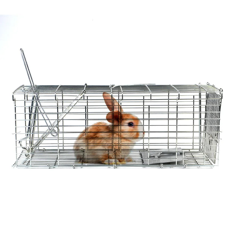Wholesale Customizable Solid Eco-Friendly Various Sizes Metal Foldable Living Wild Animal Trap Cage