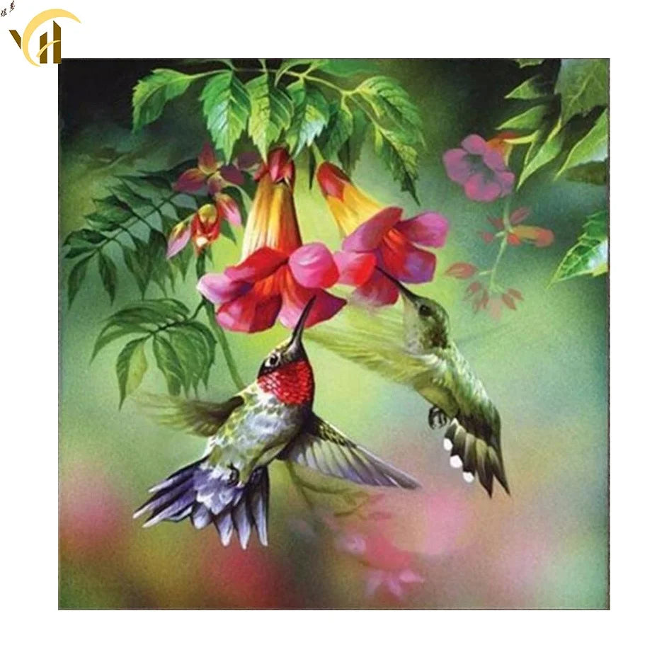 Birds Landscapes 5d Diamond Art Kit Painting Crystal Stone Embroidery Painting Wall Art