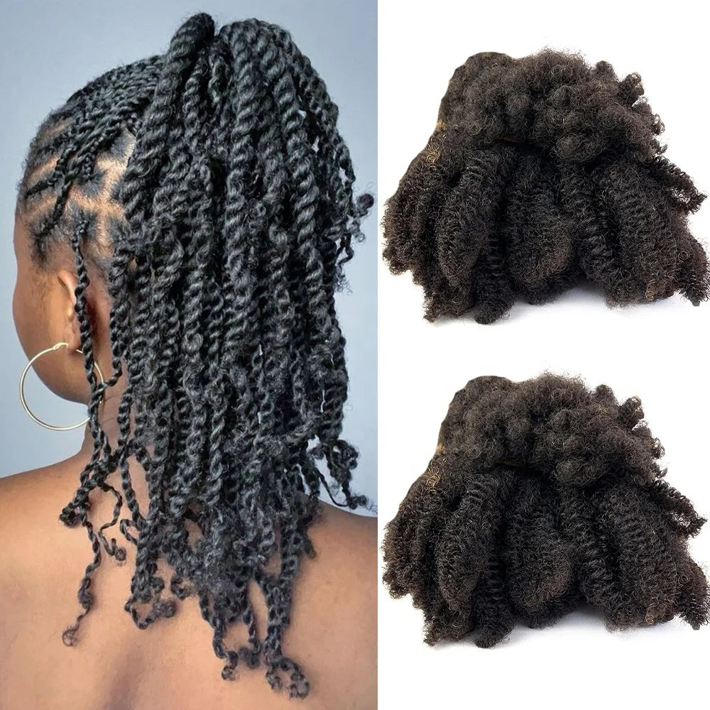 Wholesale Factory Price High Quality 100% Unprocessed Afro Kinky Curly Human Bulk Hair No Weft