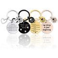 Ywganggu Custom Metal Keychain Stainless Steel Graduation Gift Ideas Laser Engraving Letter Personalized Friend Graduation Gift