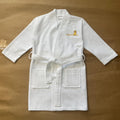 Multi Colors Soft Absorbent Cotton Children Spa Robes Embroidered Waffle Weave Kids Bathrobes