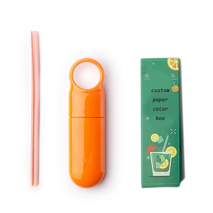 Premium Eco-Friendly BPA-Free Reusable Silicone Straw Easy Clean Openable Drinkware for Hot & Cold Beverages