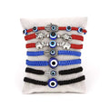 New arrivals cheap black red adjustable hand made evil eye crystal bracelets for sale