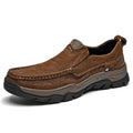 Hot Selling Hiking Shoes Breathable Men's Outdoor Climbing Shoes Pure Cow Leather Upper Light Weight Slip-on Walking Shoes