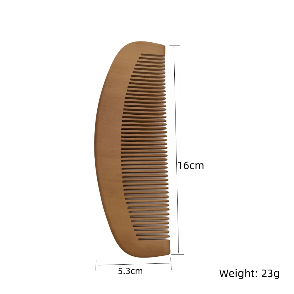 Custom Logo Wholesale Beard Comb Wood Beard Comb Black Beard Comb