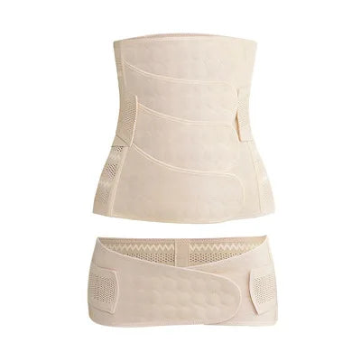 Custom Logo Women Postpartum Tummy Tuck Compression Wrap Waist Trainer Belly Binder Abdominal Binder Belt
