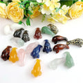 Wholesale 2 Inch Natural Stone Crystal Crafts Sea Cow Crystal Manatee for DIY Gifts