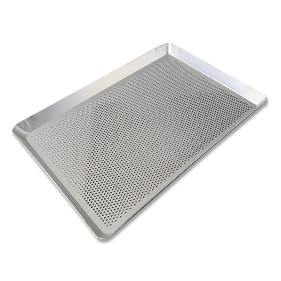35x25cm Rectangular Baking Tray Perforated Bread Tray Aluminum Cake Mold Family Baking Mold