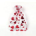 9*12cm Heart-Shaped Organza Packaging for Valentine's Day Candies & Gifts Love Theme