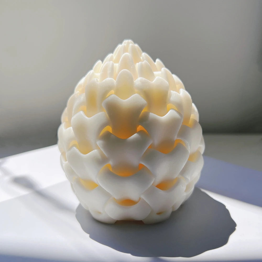 Foliage Bud Candle Molds Unique Modern Soy Wax Swirl Spiral Candles Silicone Mold Wave Irregular Home Decor