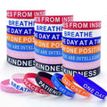 Custom Wristband Bracelet Glow in Dark Silicone Bracelet Glowing Rubber Bracelet Luminous Silicone Wristband