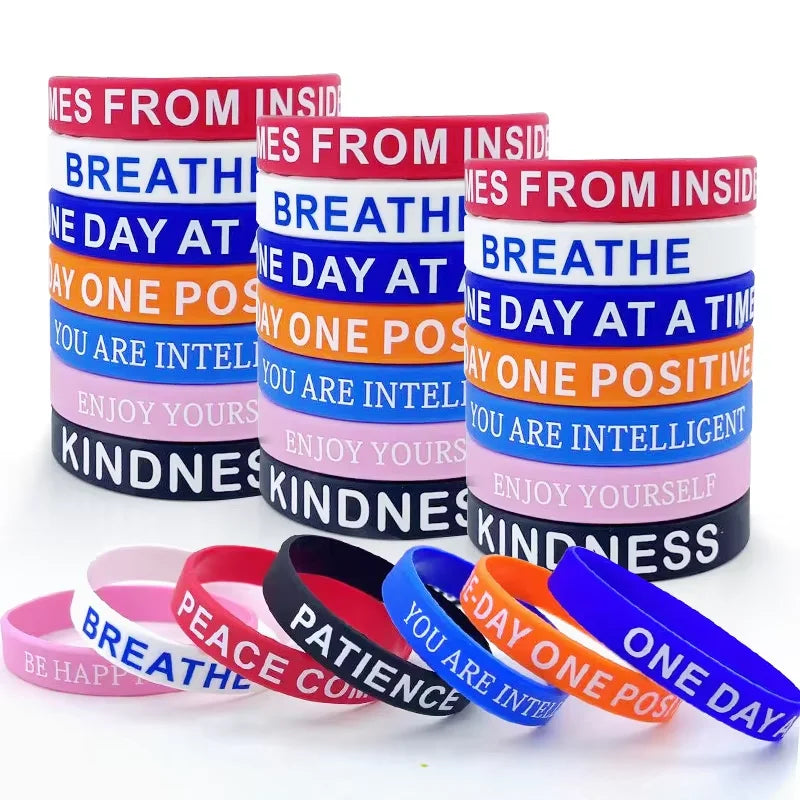 Custom Wristband Bracelet Glow in Dark Silicone Bracelet Glowing Rubber Bracelet Luminous Silicone Wristband