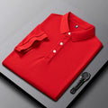 Wholesale High Quality New Men's Polo Shirt Summer Season Trendy Solid Color Classic Top Business Short Sleeve Work Clothes Men