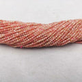 Natural Smooth Gemstone 2mm Faceted Round Shape Argentine Rhodochrosite Stone Loose Beads Jewelry Making