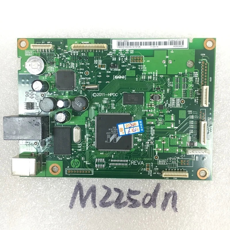 2022 Original Refurbished Motherboard for HP LaserJet Pro MFP M225dn Main Formatter Board CZ231-60001 Printer Parts