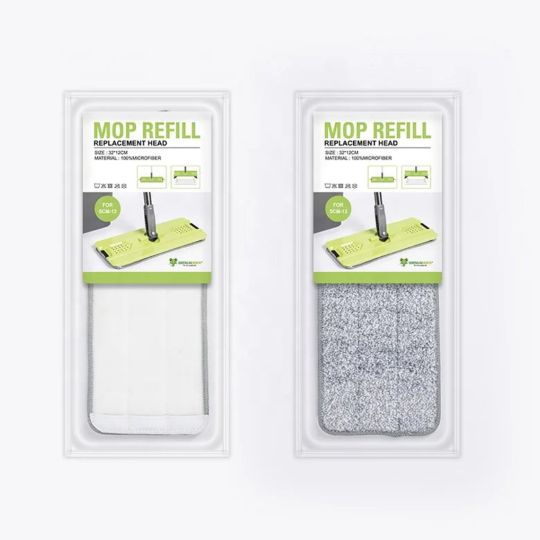 Scm-13 Scm-14 Flat Mop Replacement Microfiber Flat Floor Mop Pads Cleaning Mop Rolls Cloth Refills