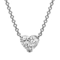 Romantic HPHT&CVD 1.0 2.0 Ct 3.0ct 4.0ct 5.0ct White& Yellow Gold Heart Cut Lab Grown Diamond Necklace Jewelry for Women