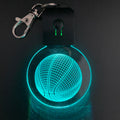 3d Hologram Led Light Rechargeable Keychain 7 Color Custom 3d Laser Engraving Led Dancing Girl LED Keychain
