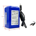 DC 122000 12V 20000mAh Lithium Ion Battery with 5521 Connector and Power Display for Camera