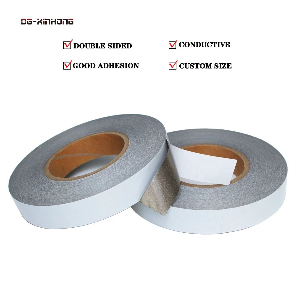 High Temperature Heat Resistant Electrical EMI Shielding Cotton Fabric Cloth Base Film Double Sided Conductive Adhesive Tape