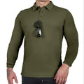 Factory Manufacturer Customize Sports Polyester Men's Long Sleeve Polo Shirt With Hanger