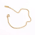 Lucky Simple Oval Shape Stainless Steel Balls Beads Bracelet for Women MegaBDM