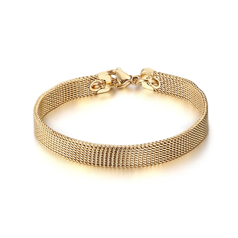 Wholesale Women Jewelry Gold Plated Watch Band Custom Charm Bracelet