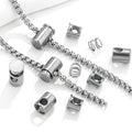 Spring Clasps Charm Decorative Springing Rope Lock Chain Cord Stopper Dual Holes Clothes DIY Crafting Toggle Clip Spring Clasp