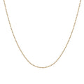 Minimalist 925 Sterling Silver Necklace 18k Gold Vermeil Simple Beaded Chain Necklaces for Women