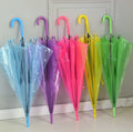 Clear Umbrella for Giveaways Kids and Adult Umbrella Transparent with Printing Outdoor Umbrellas for Promotion
