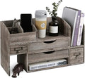 Large adjustable wooden desktop storage box for office supplies storage shelves for bookshelves and fixed divider brackets