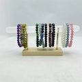 Wholesale Crystal Stones Gems Wood Selenite Bracelet Stand Crystal Holder Ornaments