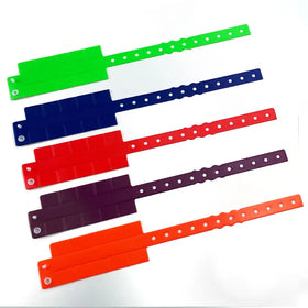 Ten Tabs Comfortable Vinyl Custom Waterproof Entertainment ID Wristband
