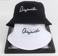 Custom Black White Brown Colour Embroidered Sun Bucket Hat