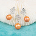 S010031 DIY 7-8mm Natural Freshwater Pearl Jewelry Set 925 Sterling Silver Engagement Jewelry Necklace for Women
