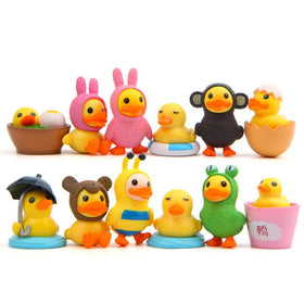 3D Miniature Swimming Duck Doll Aquarium Landscape Decoration Car Interior Accessories Table Small Ornament
