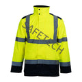 Lightweight Waterproof Reflective Jacket Men Yellow Roadway Safety Waterproof Work Jacket