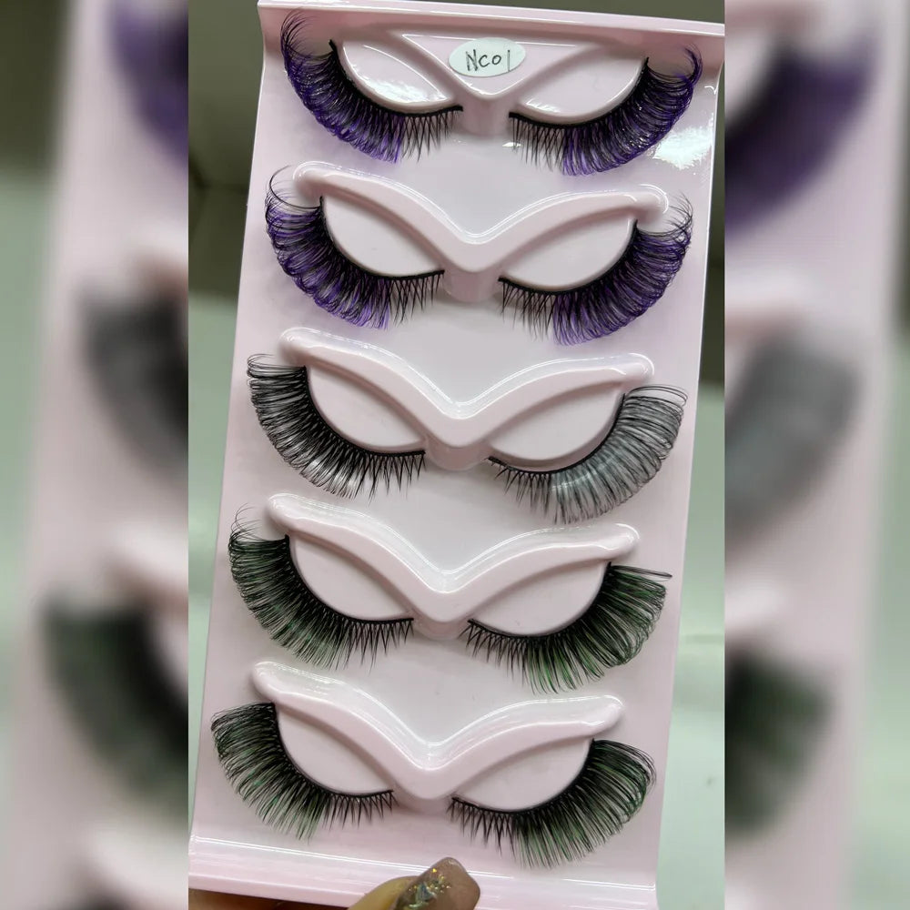 Yiernuo Qingdao Holiday d Curl Strip Eyelashes Dramatic Cat Eye Lashes Supplies Volume Russian Eyelashes