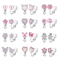 JOYFFO Women's Silver Gold Tone Clip-On Earrings Non-Pierced Teardrop Square CZ Pearl Twist Knot Fashionable Earrings