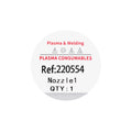 Plasma Cutting Accessories Nozzle Tips 220554 50A for HPR130 260 Plasma Torch MegaBDM