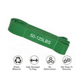 Green 50-125LBS Natural Latex Gym Resistance Loop Fitness Bands Set for Strength Training Ultimate Range of Exercise Bands