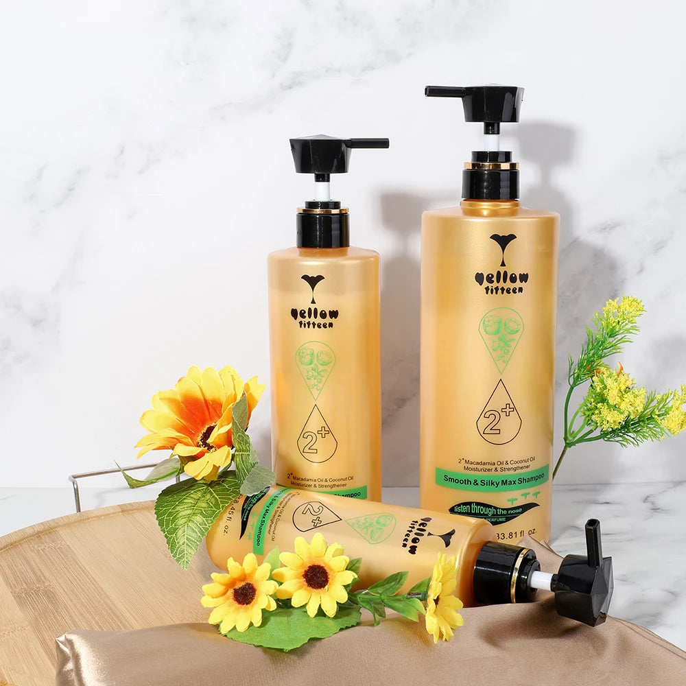 Online Fast Selling Wholesale Salon Daily Use Black Hair Coconut Oil Nourishing Smoothing Cream Shampoo Hydrolyzed Keratin