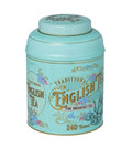 Customized Empty Luxury Food Grade Printed Round Airtight Vintage Bubble Ceramic Tea Caddy Tins Canister Metal Caddy for Tea